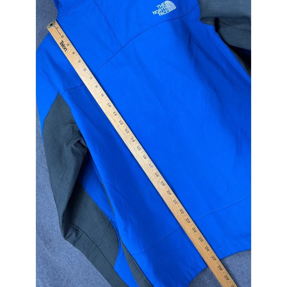 The North Face Blue‎ Softshell Jacket Mens Large FlashDry Outdoor Fleece Lined